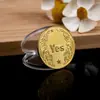 Venta al por mayor de fábrica Sí No Moneda de decisión Medalla conmemorativa Moneda de la suerte Moneda conmemorativa Oro, Plata, Cobre Artesanía de metal Souvenir
