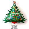 Globo de aluminio con forma de árbol de Navidad de Papá Noel, muñeco de nieve, decoración para fiesta de Navidad y Año Nuevo, globo de aluminio