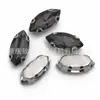 Fornecimento Direto da Fonte: Strass de Vidro Formato Marquise 6*12 com Garras Duplas, Strass Costurado à Mão, Roupas DIY, Acessórios para Vestido de Noiva