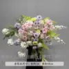 Arreglo de Piso para Boda Púrpura Romántico Banquete de Compromiso Diseño Salón de Bodas Escenario Guía de Camino Flor Decoración de Boda Arte Floral Artificial