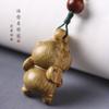 Sándalo original DIY elefante auspicioso Ruyi lindo elefantito cadena creativa para teléfono móvil bolsa colgante colgante exquisito regalo mujeres