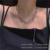 2022 Chegada Nova Borboleta Colar Mulheres Verão Moda Cyber Celebridade Clavícula Cadeia Luz Nicho de Luxo Design Sense ins Xi Double Layer Tassel