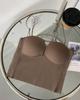 Nuevo Sujetador Cruzado de Seda de Hielo de Alta Elasticidad con Tirantes Finos para Hombro, Sexy, Hermoso para la Espalda, Ropa Interior para Mujer, Ropa Interior, Ropa Exterior, Envoltura para el Pecho, Push-up, Top Tubo Básico