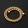 Accesorios de Cadena Trenzada de Acero Inoxidable con Hebilla de 6 mm Transfronterizos Europeos y Americanos Joyería Hip-Hop Cadena Metálica de Acero de Titanio Personalización