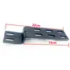 Soporte de Bolsa Lateral para Vehículo Eléctrico Motocicleta Izquierda y Derecha Expansión Alforja Caja Lateral Panel Lateral Acero al Carbono 3mm de Espesor Placa de Montaje Táctica