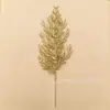 P Hojas de Navidad Hojas con Polvo Dorado Hojas Persas Accesorios de Flores de Navidad Hojas de Olivo Flores de Plástico Flores de Navidad Palillos de Navidad