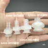 Placa plástica semi-penetrante, conector em forma de torre para conexão direta a tanques de água, baldes de água e recipientes, com abraçadeiras para mangueira, divisória e furos pré-perfurados para fixação do bico de água