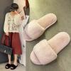 Pantuflas Mao Mao para mujer 2022 otoño e invierno Nuevas Pantuflas de algodón cálidas de fondo plano para el hogar. Gran cantidad de Cong