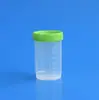 Copo de amostra de 150ml Copo de urina Copo de amostra Frasco de coleta Frasco de plástico 140ml Boca de rosca Copo de amostragem