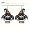 Nuevo Lindo Araña Transfronterizo Halloween Acrílico Colgante Plano Colgante para Coche Regalo de Vacaciones Decoración de Mochila