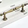 Manija de Latón Cepillado Estilo Francés Nuevo Estilo Chino Manija de Puerta Sólida Minimalista Moderna para Gabinetes y Armarios