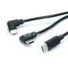 Cabo de Transmissão de Dados Tipo-C cm para Um para Dois Cotovelo de 90 Graus Tipo-C cm com Cabo Adaptador Sr