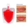 Comercio Exterior Transfronterizo Aceite para Labios Hecho a Mano DIY Brillo de Labios Producto Semi-Terminado Hidratante Perlado Shimmer Brillo de Labios Multicolor con Sabor a Fruta