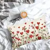 Venta Directa Transfronteriza Día de San Valentín Patrón de Elfo Amor Corazón 30*50 Funda de Cojín de Cintura de Lino Funda de Cojín de Oficina