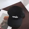 Boné de Baseball Bordado com Letra Infantil, Estilo Ins, Emagrecimento Facial, Meninos e Meninas, Aba Curva, Boné Letrado de Secagem Rápida