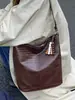 Bolso Bandolera Tipo Cubo Tejido Moderno y Elegante para Mujer 2025 Nuevo Bolso de Hombro de Gran Capacidad para el Trabajo