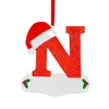 Decoraciones navideñas creativas transfronterizas con 26 adornos de letras, decoraciones navideñas y de Año Nuevo para el hogar