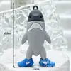 Llavero Caja Sorpresa Figura Shan Hai Jing Llavero Colgante Shan Guo Shan Hai Jing Figura de Palo de Madera de Goma Blanda 3D Pvc