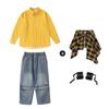 Ropa infantil de moda hip-hop para niñas, camisa moderna y genial, pantalones de mezclilla, traje de disfraz para baile grupal hiphop para niños