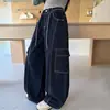 Jeans para Niñas Primavera y Otoño 2026 Nuevo Estilo Otoño para Niña Ropa de Trabajo Pantalones de Pierna Ancha Ropa de Otoño Estilo Coreano Elegante para Niños Pantalones