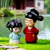 Figuras de Personajes No Jugadores (PNJs) para Paisajes en Miniatura Estilo Antiguo, Adornos de Nicho Lindos y de Alta Gama, Decoraciones para el Hogar, Pequeños Adornos de Escritorio