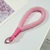 Nuevo Cordón Corto Creativo Colorido de Felpa para Teléfono Móvil, Moda de Muñeca con Hebilla Sencilla, Llavero, Cuerda Anti-Caída, Venta al por Mayor, Personalidad