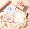 Set de papel de carta y sobres de mariposas vintage, estilo ins suave, para cartas de amor escritas a mano, confesiones de amistad, papel de carta de bendiciones