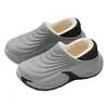 Pantuflas de Algodón Impermeables de Invierno para Hombre, Cubre Talón de Interior, Forradas de Felpa, Cálidas, Antideslizantes, Zapatos de Algodón Eva para Pareja para Mujer, Invierno al por Mayor