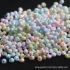Cuentas de Colores Sólidos Perlados Planas Gruesas Gotas de Agua 5 mm para Pulsera Collar DIY Hecho a Mano Material de Accesorios para Joyería