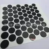 Pads de Borracha Redondos Pretos com Malha, Pads Silenciosos para Pés de Móveis, Mesas e Cadeiras, Pads de Borracha Redondos com Malha Antiderrapantes e Resistentes ao Desgaste