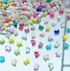 Strass Formato Borboleta 5*7mm com Fundo Plano Decorações Brilhantes da Moda para Nail Art Acessórios Borboleta Strass para Unhas Postiças Atacado