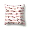 Funda de almohada de poliéster Decoración de coche Funda de almohada impresa para el hogar Funda de cojín de cintura Cojín de coche Funda de cojín de mesita de noche QTA16
