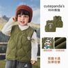 Chaleco de Felpa Kaka Panda para Niños Ropa de Invierno para Niños Chaleco Cálido de Invierno para Bebés Ropa de Otoño e Invierno para Niñas y Bebés