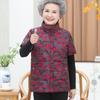 Chaleco de algodón acolchado para abuela, ropa exterior para mujeres de mediana edad y ancianas, grueso, para mamá, chaleco de otoño e invierno, ropa de señora