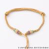 Pulsera tejida de ocho hilos DIY usar cuentas de la suerte hebilla de seguridad productos semiacabados pulsera no tejida año de nacimiento moda nacional cuerda roja venta al por mayor