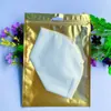 Bolsas de Empaque Aluminizadas, Bolsas de Hueso Yin-Yang Doradas, Bolsas con Cierre tipo Ziplock para Fundas de Teléfono, Bolsas de Empaque para Cables de Carga, Bolsas de Plástico con Papel de Aluminio