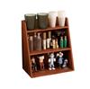 Estante de Almacenamiento de Escritorio Montado en la Pared Estante de Madera para Perfumes y Cosméticos para Tocador Estante para Tazas de Mesa de Escritorio Estilo Nuevo Chino