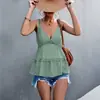2026 Amazon Mais Vendido Sexy e Estiloso Doce Top Camisola com Decote em V e um Toque Sutil