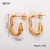 [Suministro Directo de Fábrica y Venta al por Mayor] Nuevos Pendientes de Acero de Titanio de Verano para Mujer, Pendientes Geométricos Antialérgicos, Pendientes Personalizados