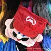 Bolsa de felpa estilo japonés linda para monedas con cordón bolsa portátil para guardar toallas sanitarias accesorio JK bolso cruzado pequeño simple