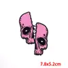 Parche Bordado de Calavera Punk con Respaldo Adhesivo, Parche de Cinta Estilo Europeo y Americano, Parche de Cabeza de Fantasma Popular de Aliexpress para DIY