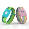 Adecuado para Correa de Reloj para Niños Apple Airtag, Correa de Muñeca de Bucle de Nylon con Velcro, Funda Protectora para Apple Airtag