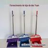 Conjunto de vassoura e pá de lixo de plástico para uso doméstico, combinação de vassoura e pá de lixo para sala de estar e quarto, utensílios de limpeza, suprimentos da loja Five Yuan