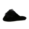 Pantuflas de Felpa con Flores Estilo Hada para Mujer 2026 Invierno Silenciosas para Interior Hogar Suela Suave Ligeras Cálidas de Algodón