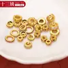 Accesorios Chapados en Oro que Conservan el Color Joyería DIY Oro Antiguo Microincrustado Circonita Circonita Colorida Cuentas Espaciadoras para Pulseras Tejido Piezas Espaciadoras