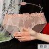 Suministro del Fabricante Ropa Interior Fina Transparente Bordada de Verano Yan Beimei Talla Grande Bragas de Cintura Media 836