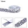 Diamantes de Imitación de Resina Galvanizados con Tiras de Diamantes de Imitación para Accesorios de Ropa Piezas DIY, Autoadhesivos con Cinta de Doble Cara, Pelar y Pegar, Venta Caliente Transfronteriza