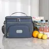 Bolsa de almuerzo aislada de tela Oxford, gran capacidad, para picnics al aire libre, mantiene la comida fresca, personalización OEM/ODM disponible