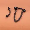 Popular Transfronterizo Desmontable Labio Uña Anillo para Labio Uña de Ceja Uña de Oreja Doble Uso Acero de Titanio Punta Cónica Joyería para Piercing