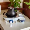 Olla Gruesa de Cobre Justo Olla de Cobre Puro Hecha a Mano Tetera de Cobre del Noroeste Estufa de Té Tetera de Gansu Calentador de Agua Eléctrico